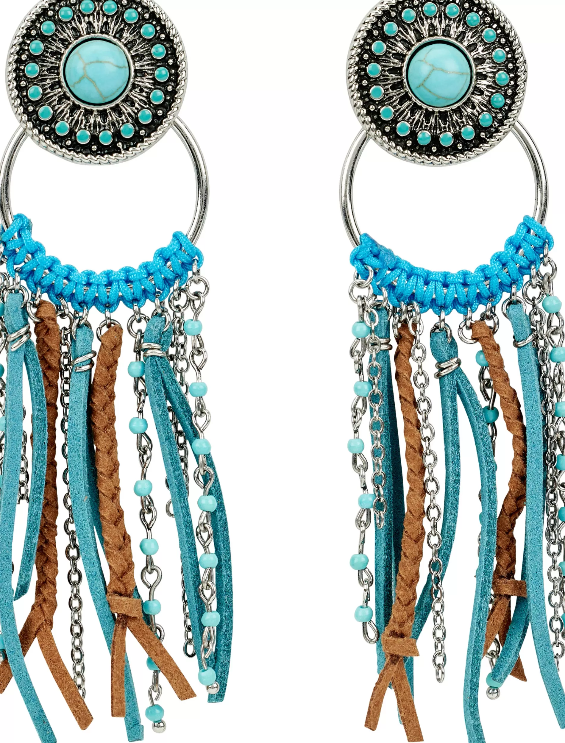 Best Sale Concho Earrings With Fringe Women Jewelry