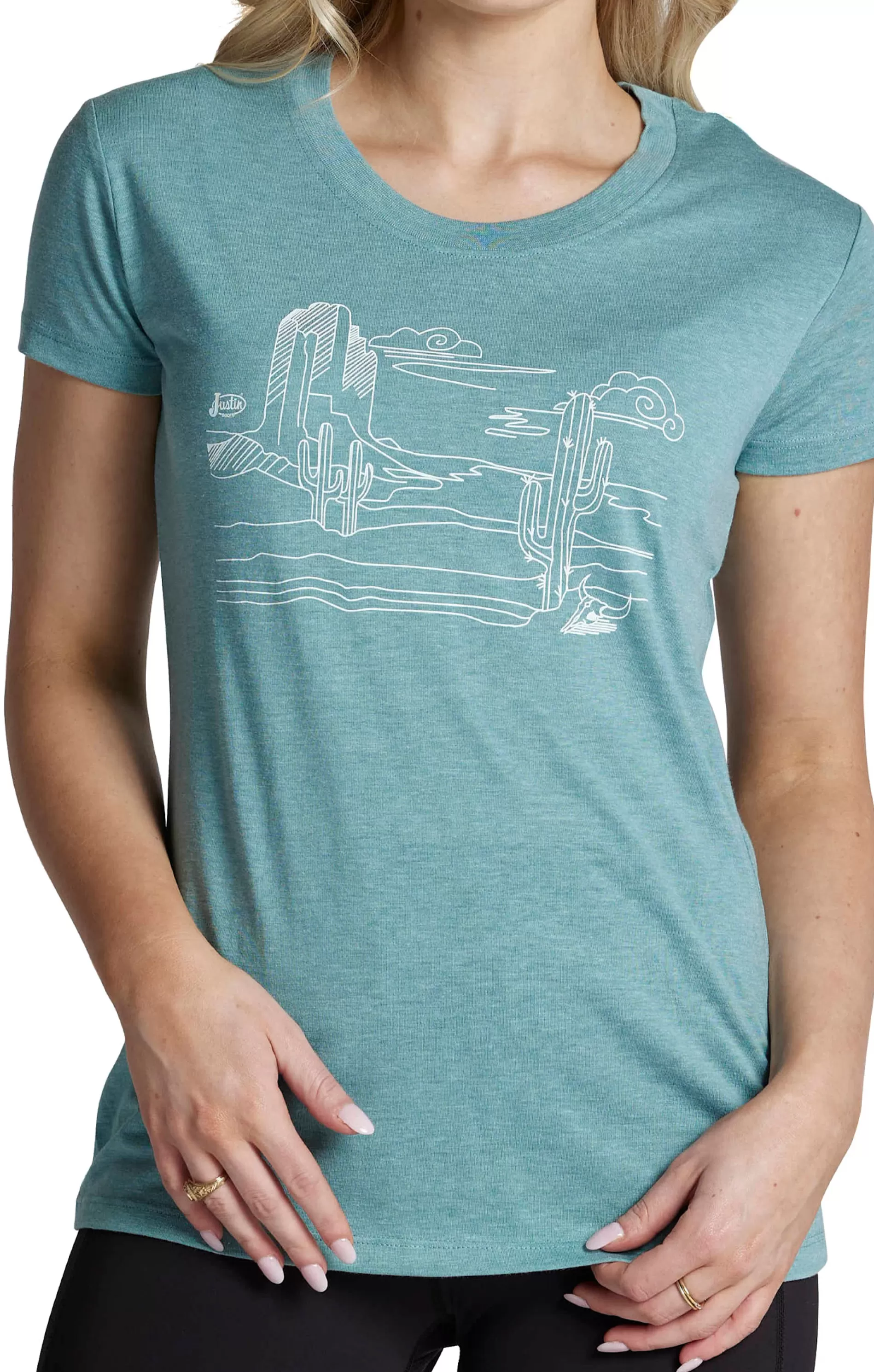 Clearance Desert Scene Tee Women T-Shirts & Tops