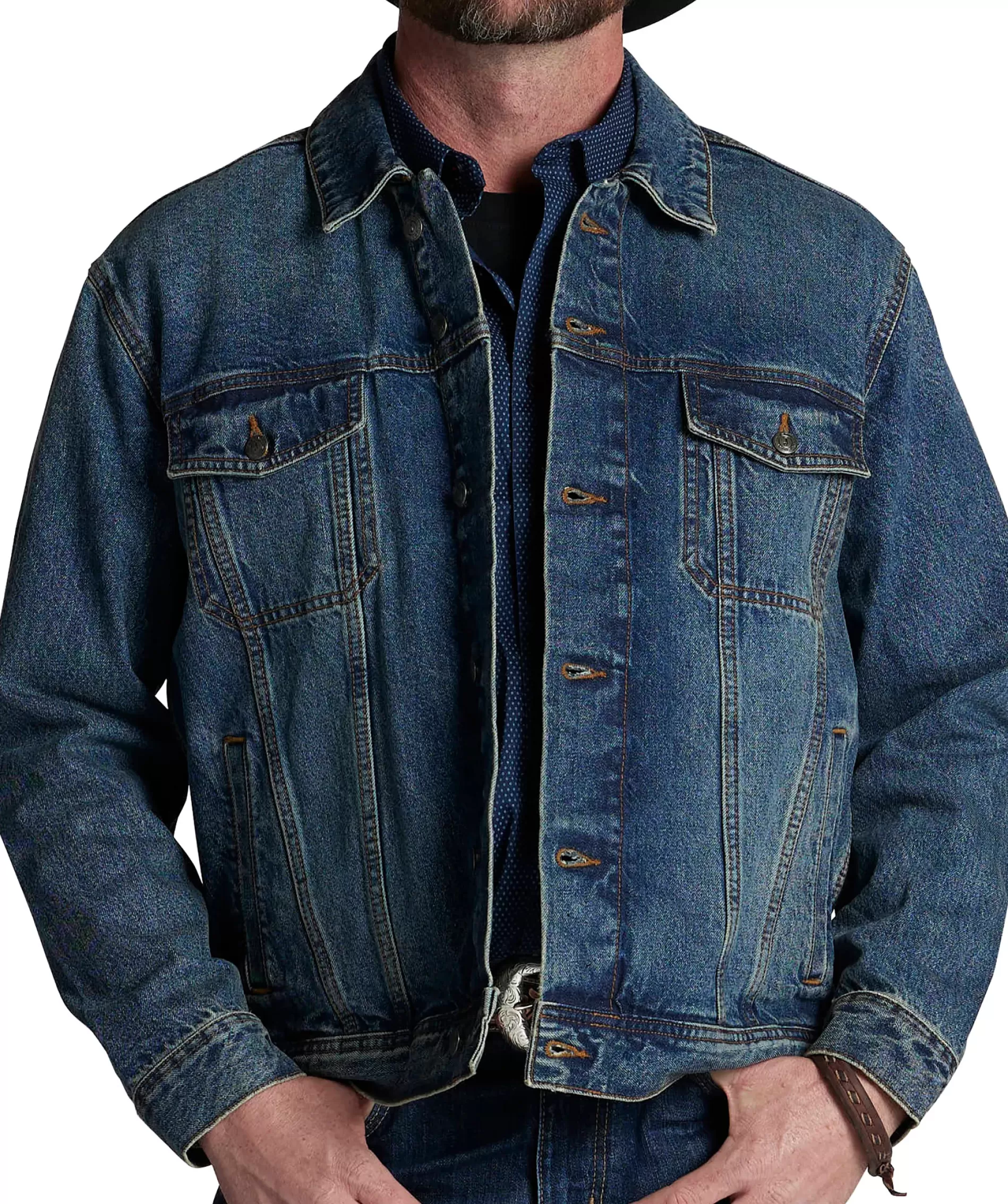 Discount Justin Denim Jacket Outerwear