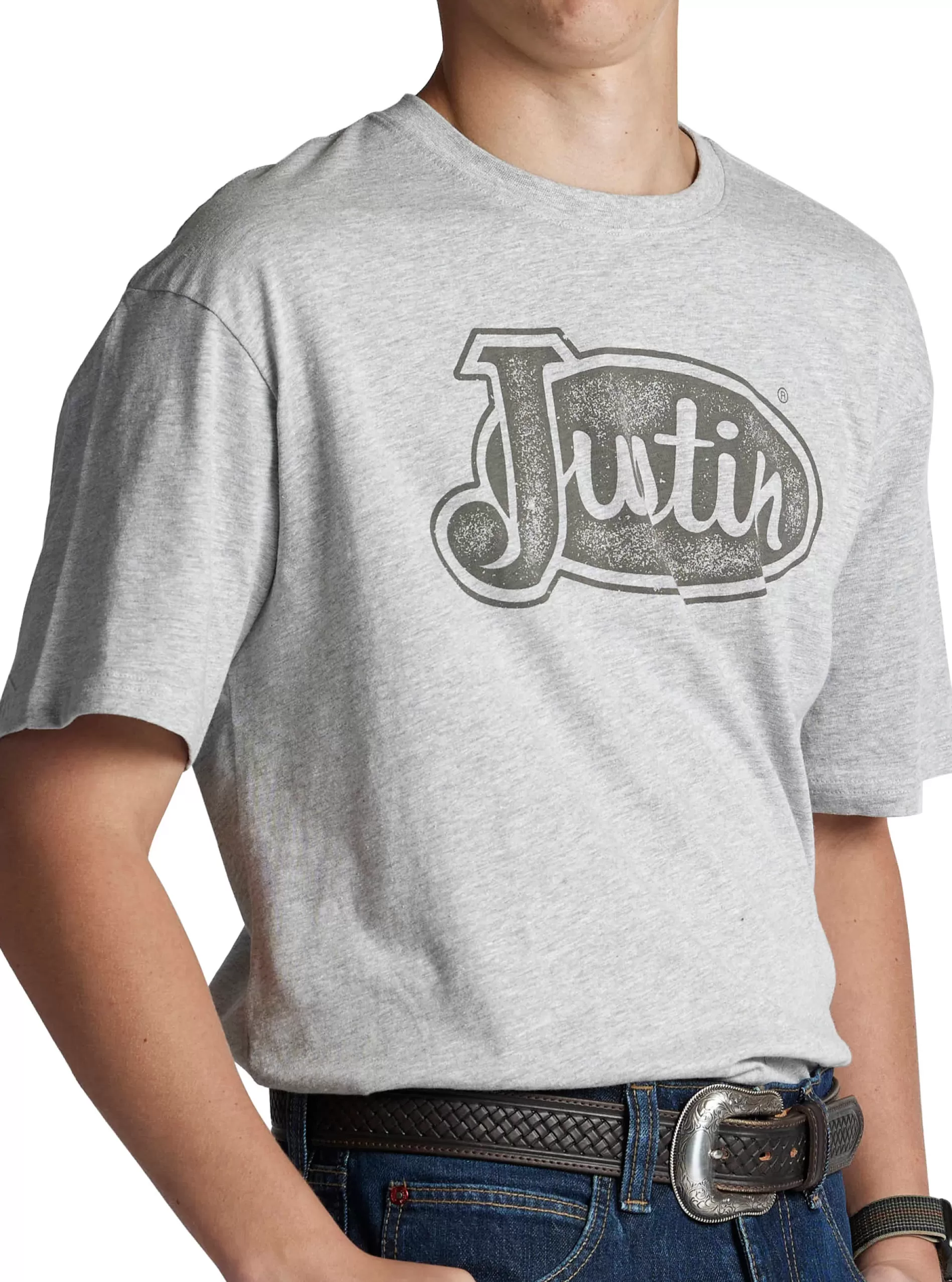 Outlet Justin Men's Logo Tee T-Shirts & Polos