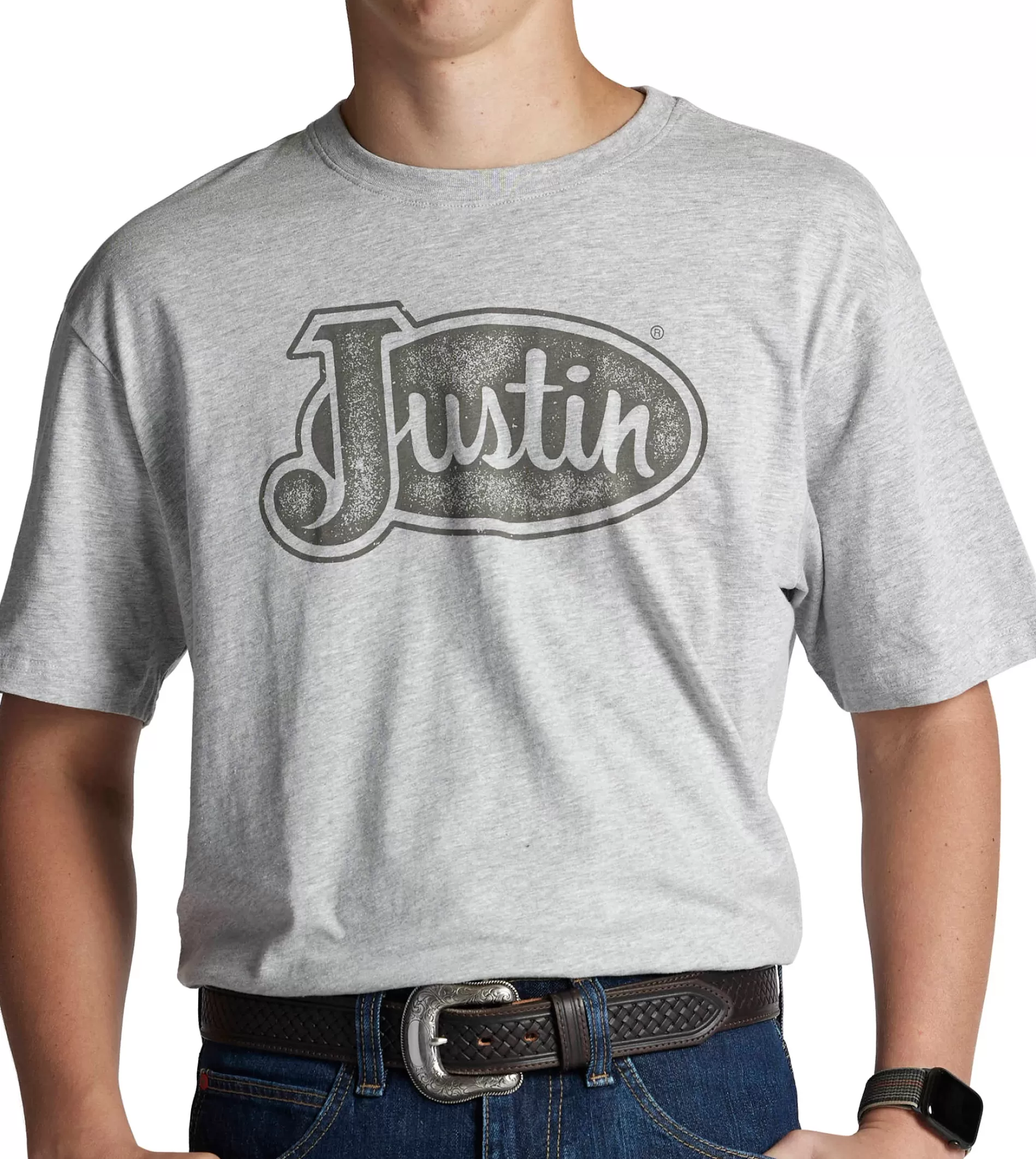 Outlet Justin Men's Logo Tee T-Shirts & Polos