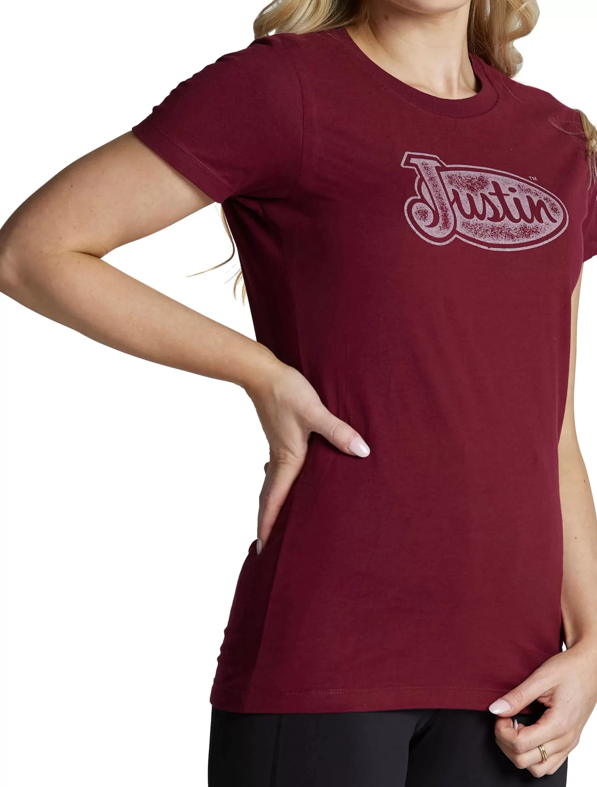 Best Sale Justin Women's Logo Tee Women T-Shirts & Tops