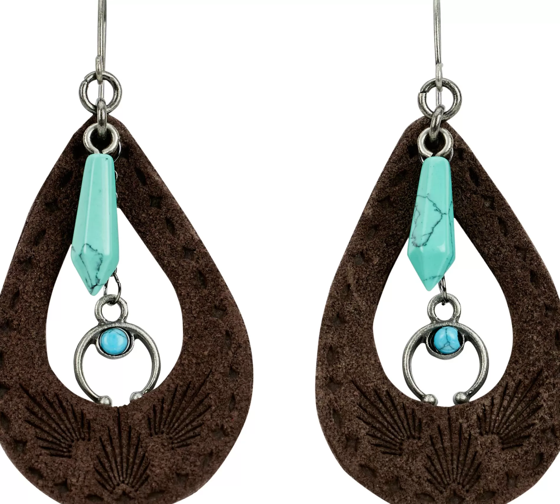 Cheap Justin Women's Tooled Leather Earrings Women Jewelry