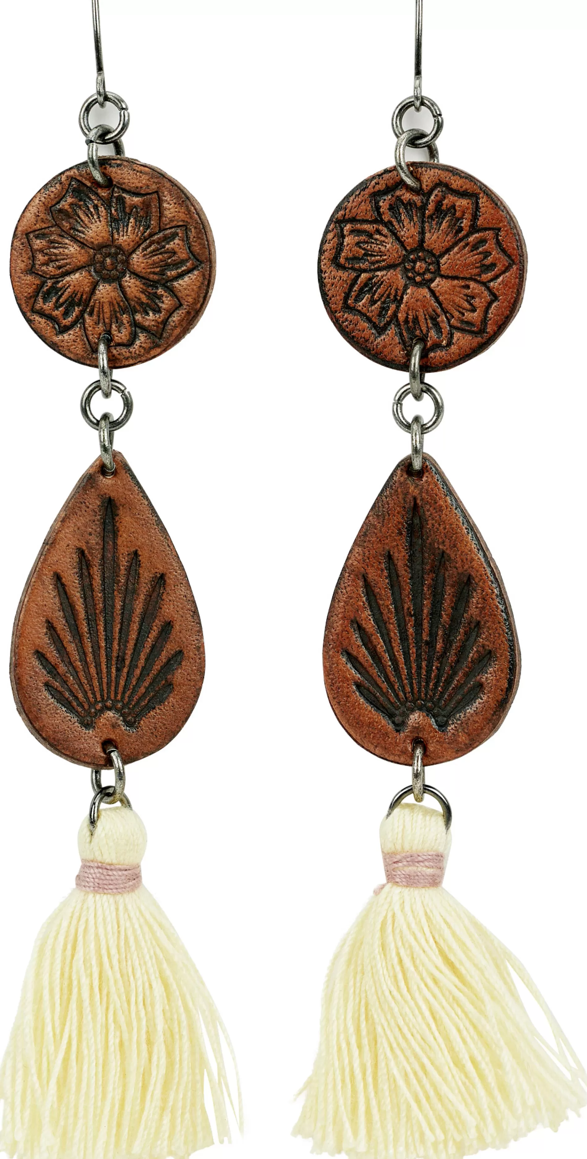 Cheap Justin Women's Tooled Leather Earrings Women Jewelry