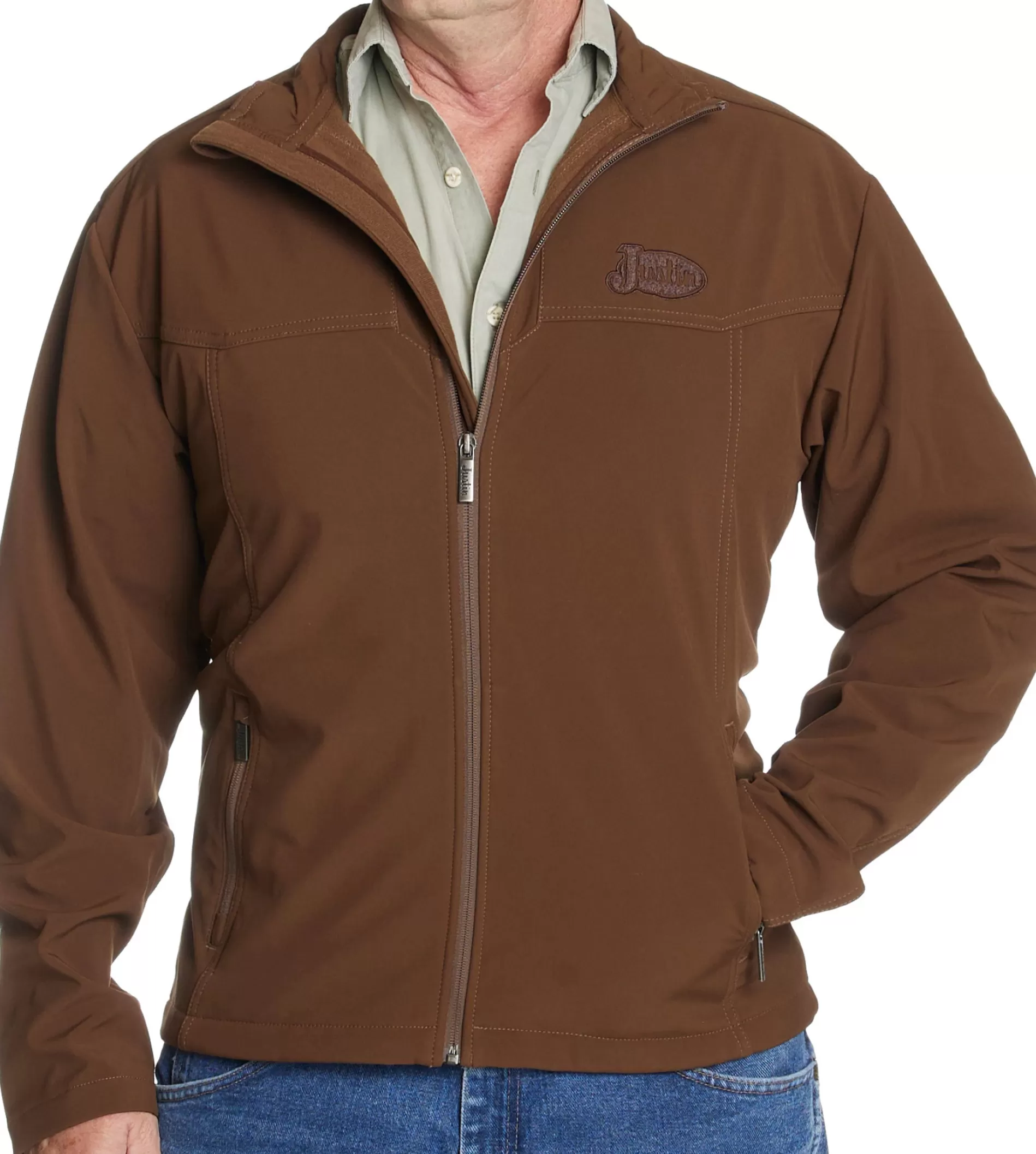 Store Laminated Full-Zip Jacket Outerwear