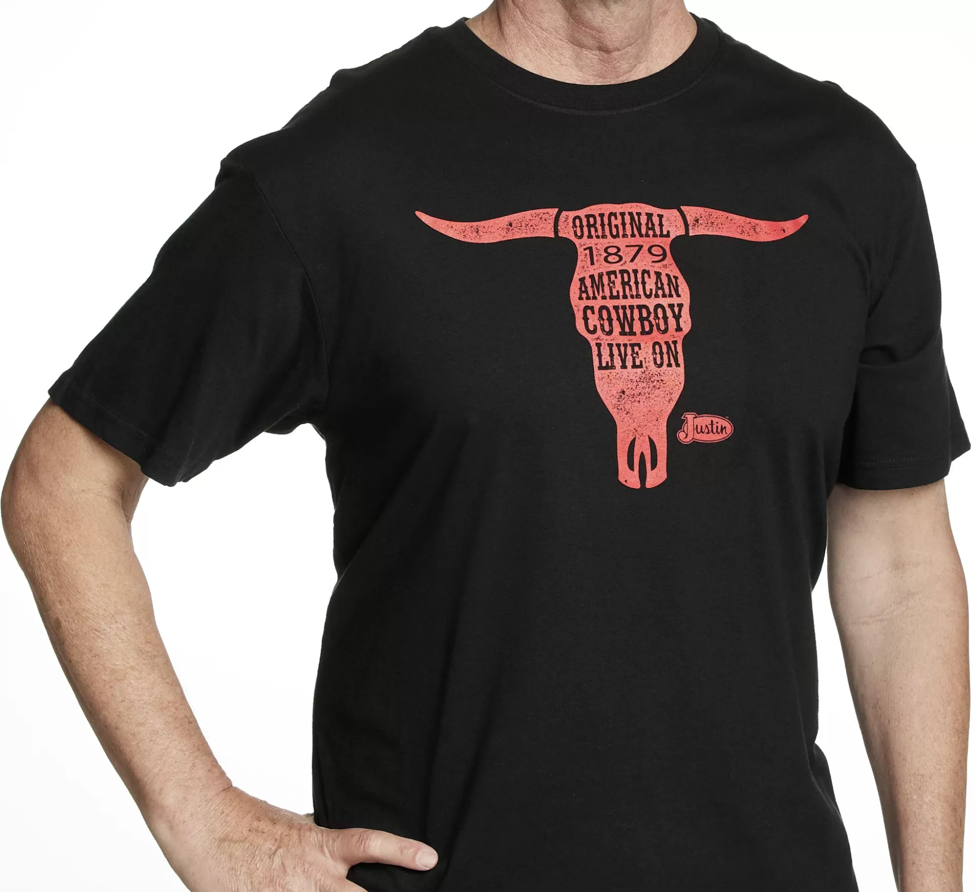 Discount Men's Cowboy Live On Tee T-Shirts & Polos