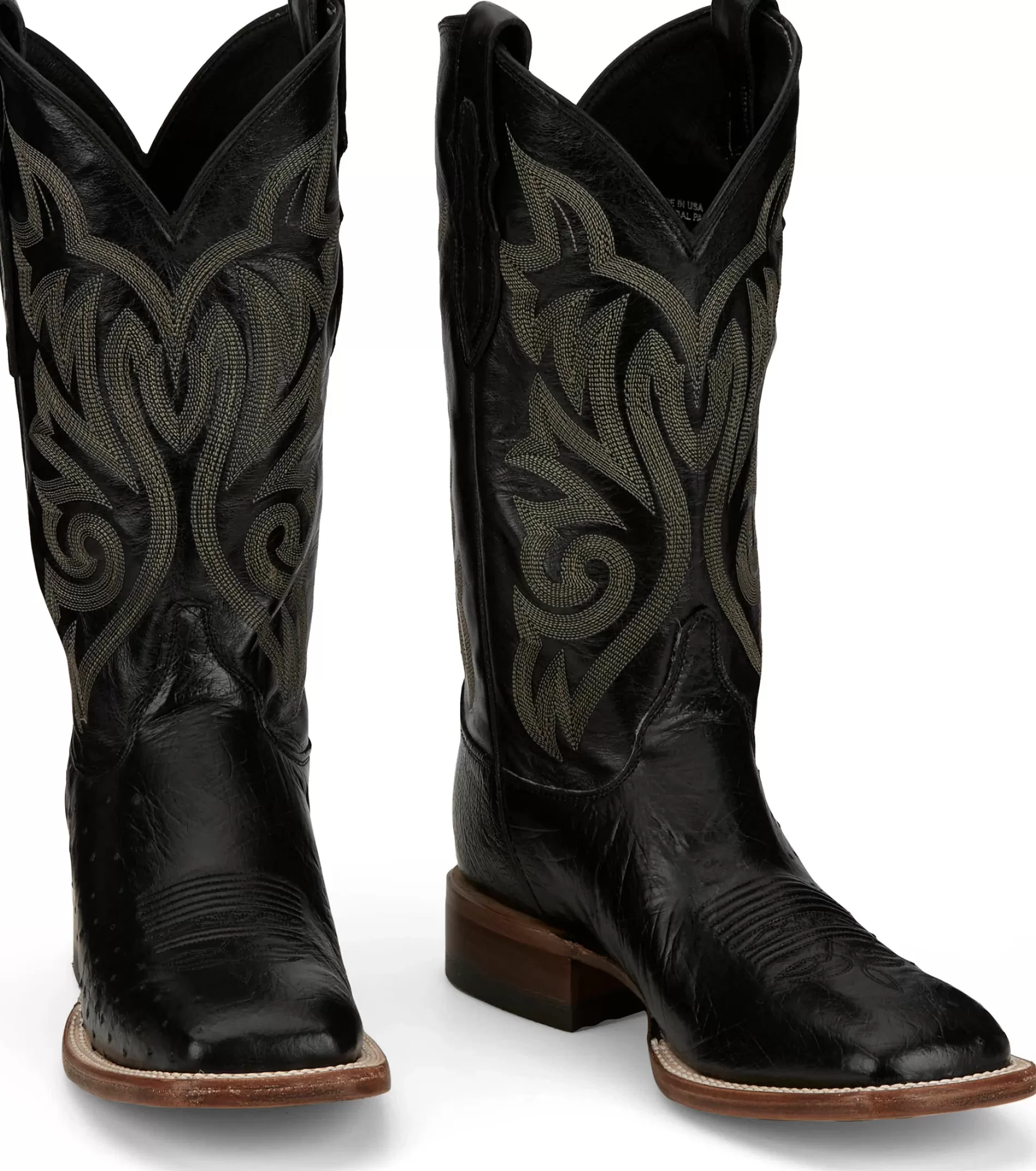 Outlet Pascoe 13" Smooth Ostrich Men's Ostrich Boots | Made in USA with Global Parts